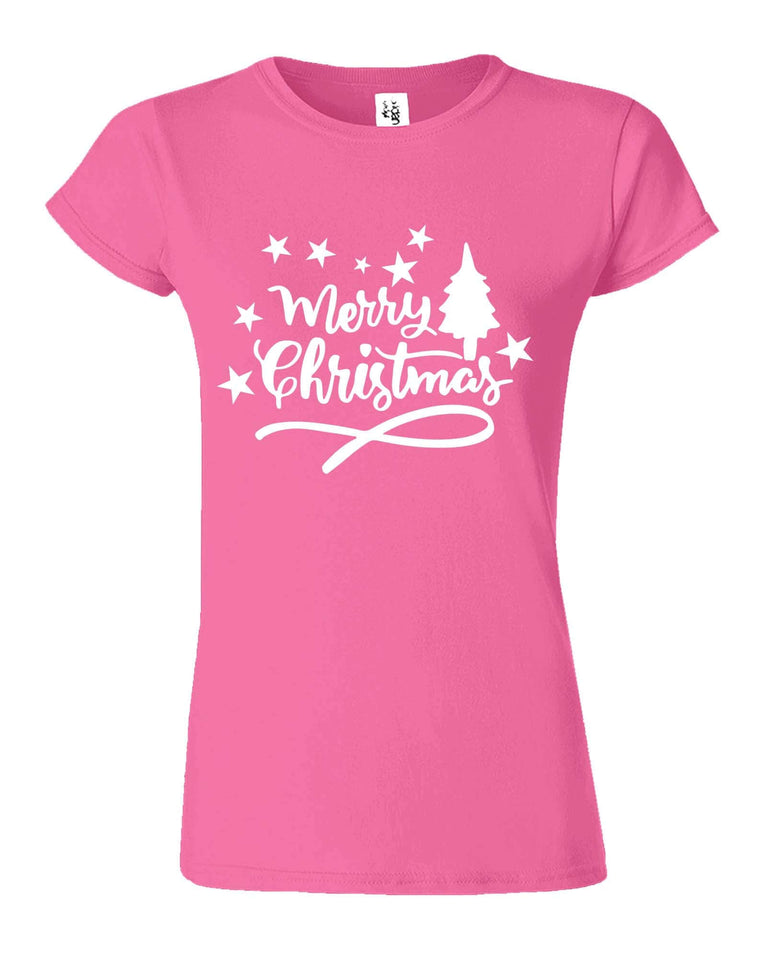Merry Christmas Holly Womens T-Shirt