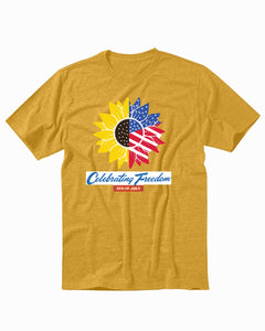 America Independence Day 4th Of July Flower Men's T-Shirt