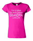 Worlds Greatest Grandma Birthday Gift Womens T-Shirt