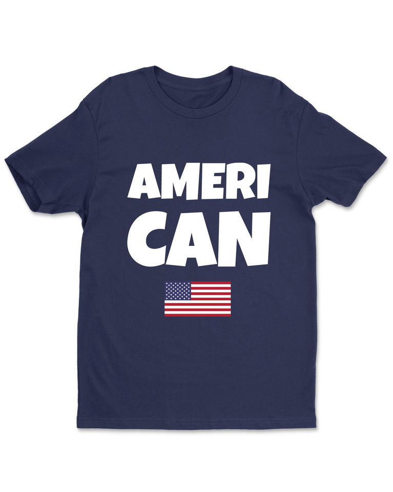 American USA Flag Funny Womens T-Shirt