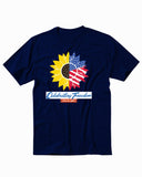 America Independence Day 4th Of July Flower Men's T-Shirt