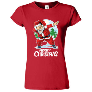 Santa Merry Christmas Womens T-Shirt - ApparelinClick
