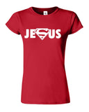 Super Jesus Religios Womens T-Shirt