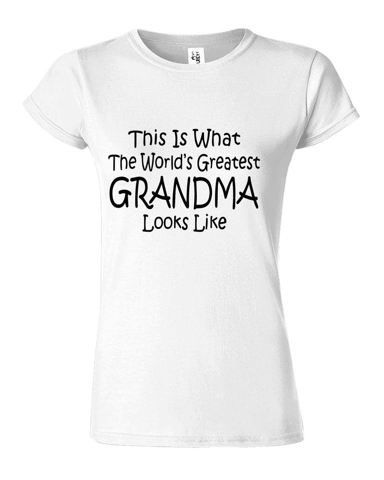 Worlds Greatest Grandma Birthday Gift Womens T-Shirt