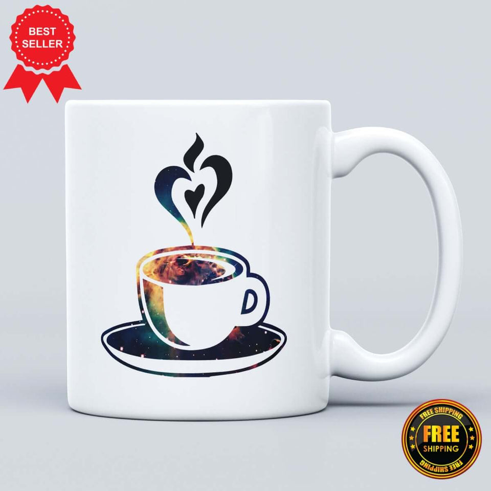 Heart Logo Tea Printed Ceramic Mug - ApparelinClick