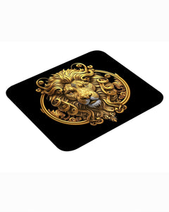 Angry Golden Lion Animal Face King Mouse pad