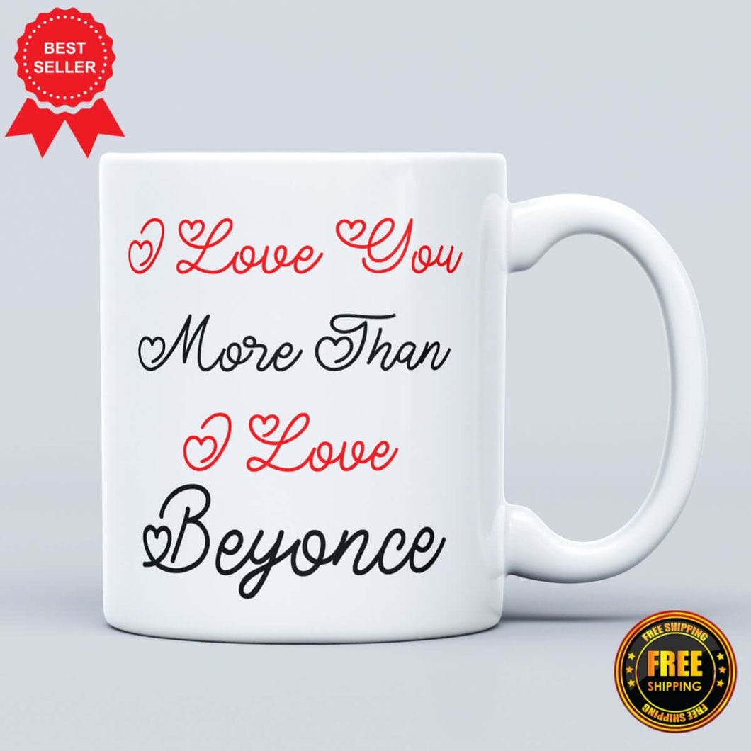 I Love You Printed Logo Ceramic Mug - ApparelinClick